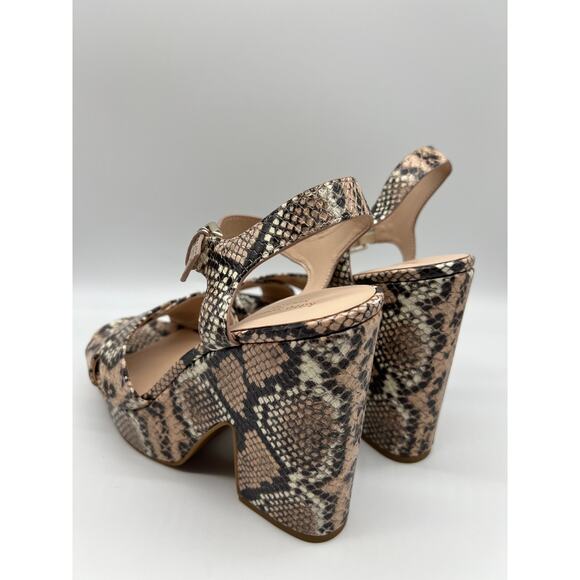 Kate Spade Women's Grace Leather Dressy Snake Print Platforms Size 10M - Picture 9 of 12